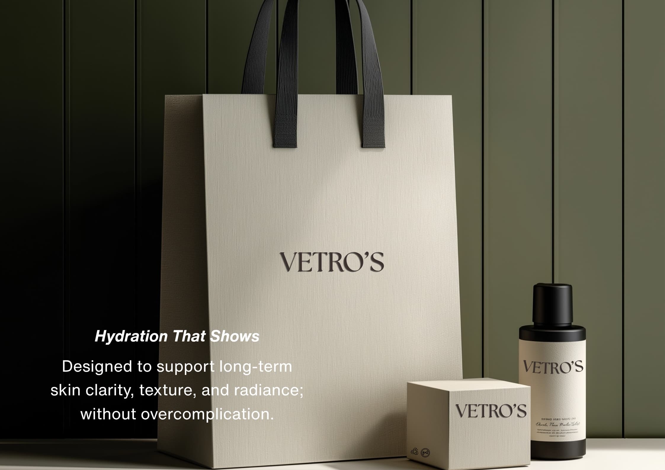 Vetro skincare packaging mockup